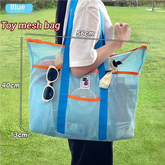 Children's toy storage bag portable hand-held mommy bag net pocket swimming bag large travel seaside equipment beach bag