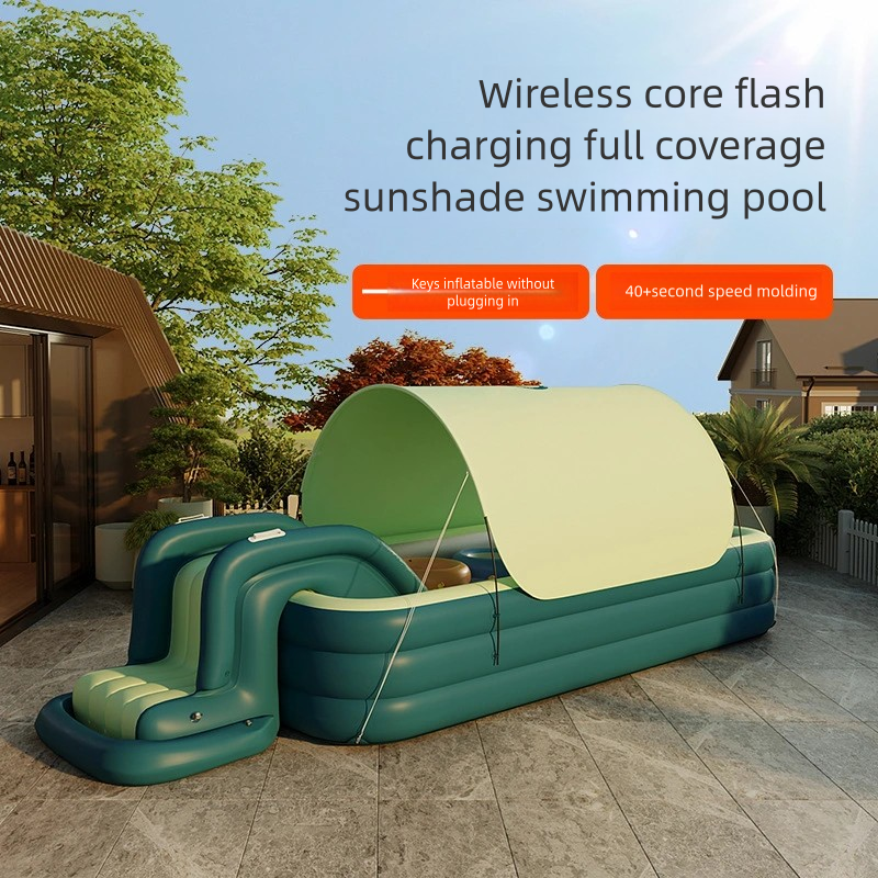 Wireless Charging Sunshade Inflatable Swimming Pool