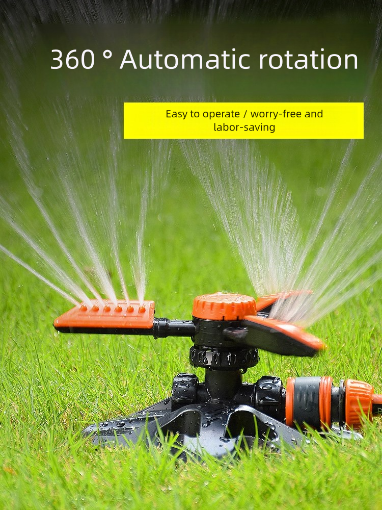 360° Rotating Lawn Sprinkler with Water Flow