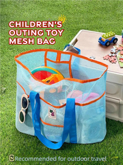 Children's toy storage bag portable hand-held mommy bag net pocket swimming bag large travel seaside equipment beach bag