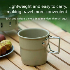 Stackable Titanium Camping Mug 300ml