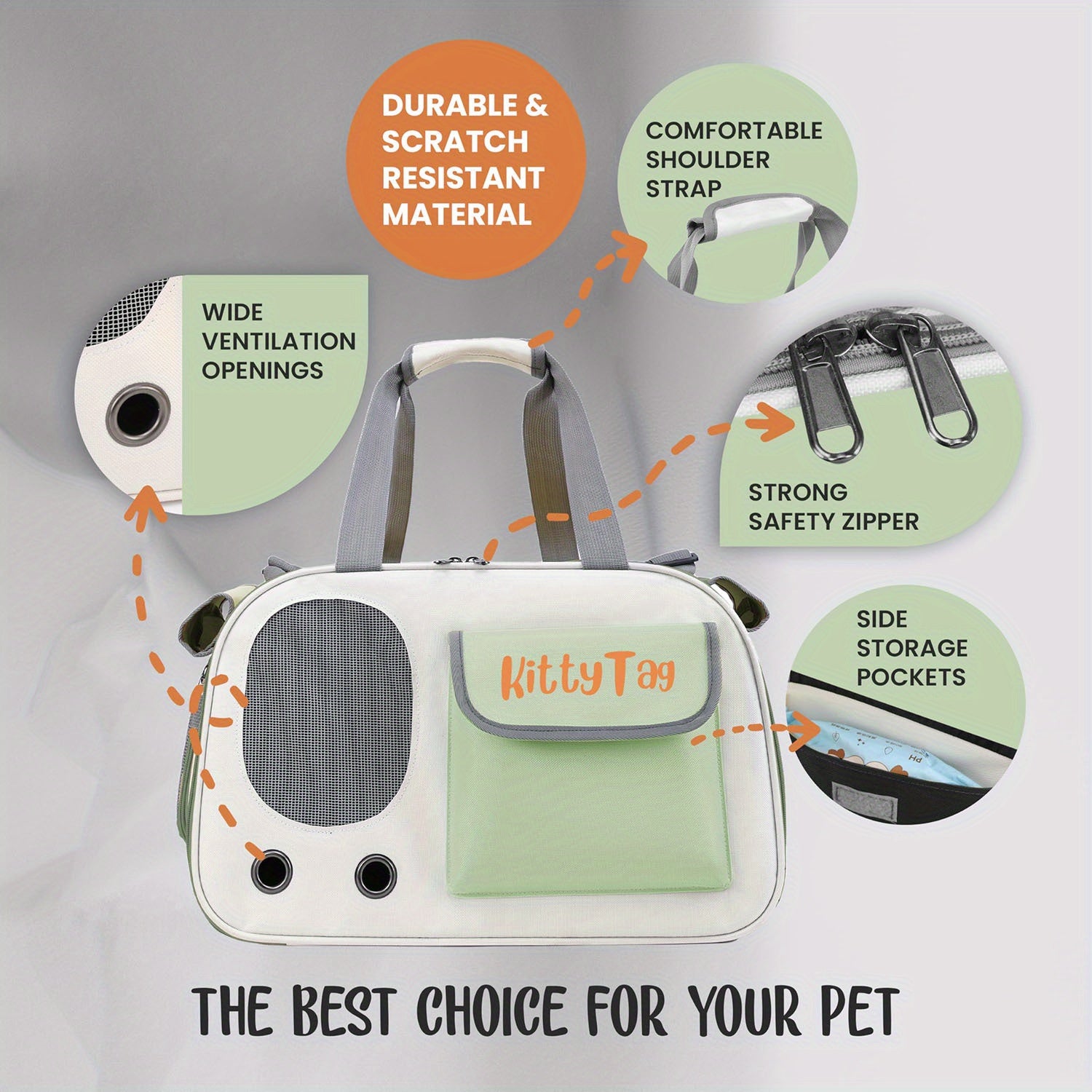 Breathable Cat Carrier Handbag | Portable All-Season Travel Backpack for Cats – Versatile Pet Accessory for Outings & Daily Use