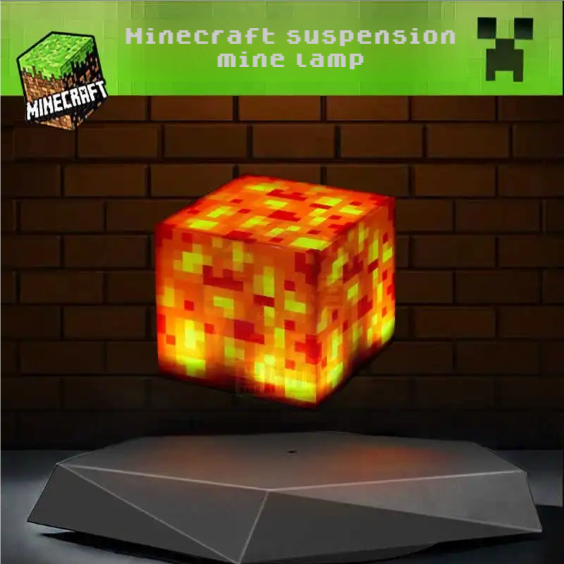 My world surrounding suspended mineral lamp desktop ornaments TNT lamp model toy creative gift boy gift