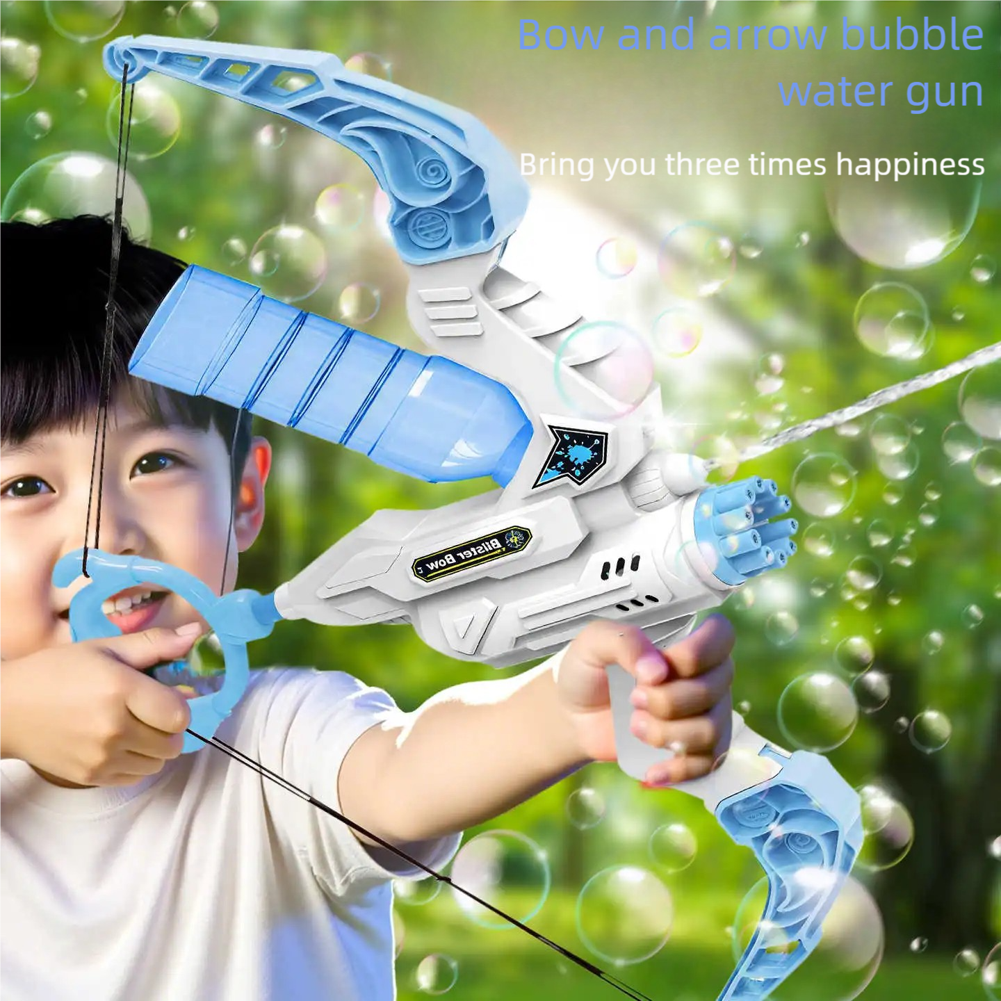 Bubble-Blasting Bow Water Gun Toy for Kids