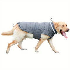 Winter Windproof Dog Jacket | High-Collar Snowproof Coat for Cold Weather – Warm Fleece Vest for Small, Medium & Large Dogs