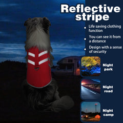 Waterproof Dog Life Jacket | Reflective Safety Strips, Adjustable Straps & D-Ring, Quick-Release Buckles – Lightweight Polyester Vest for Small, Medium & Large Dogs
