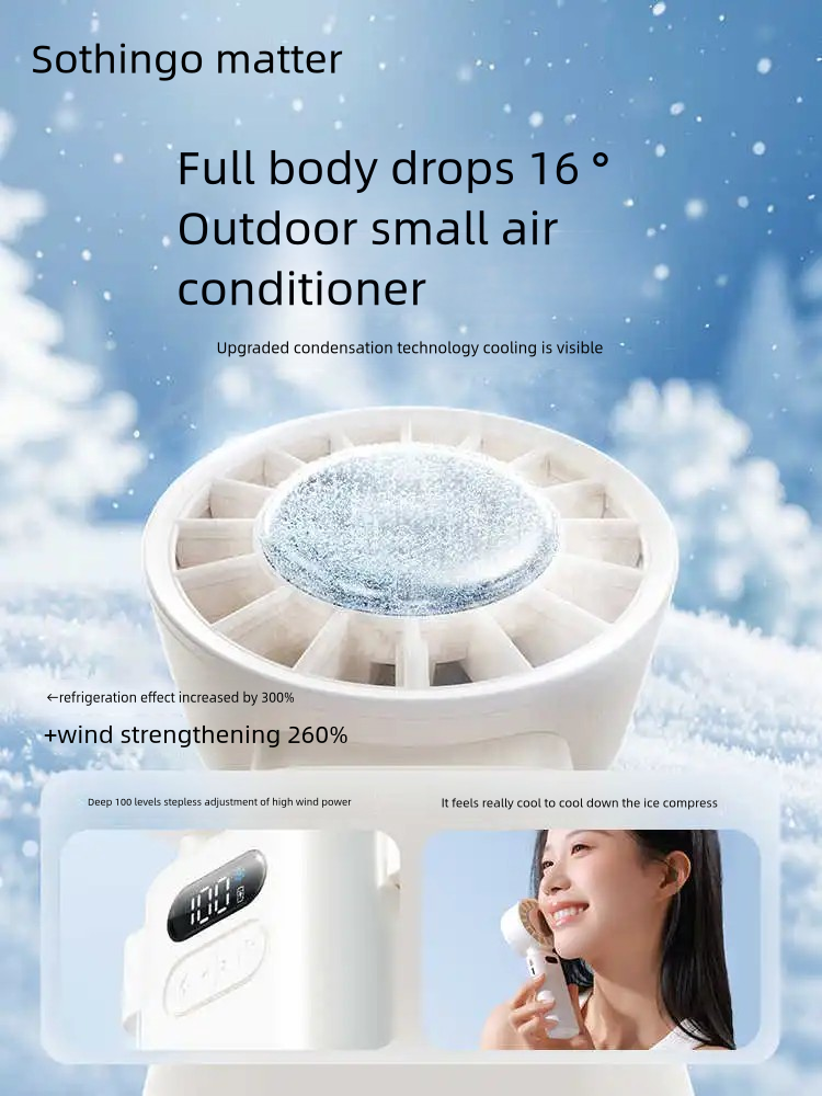 Sothing Portable Cooling Fan with Mist