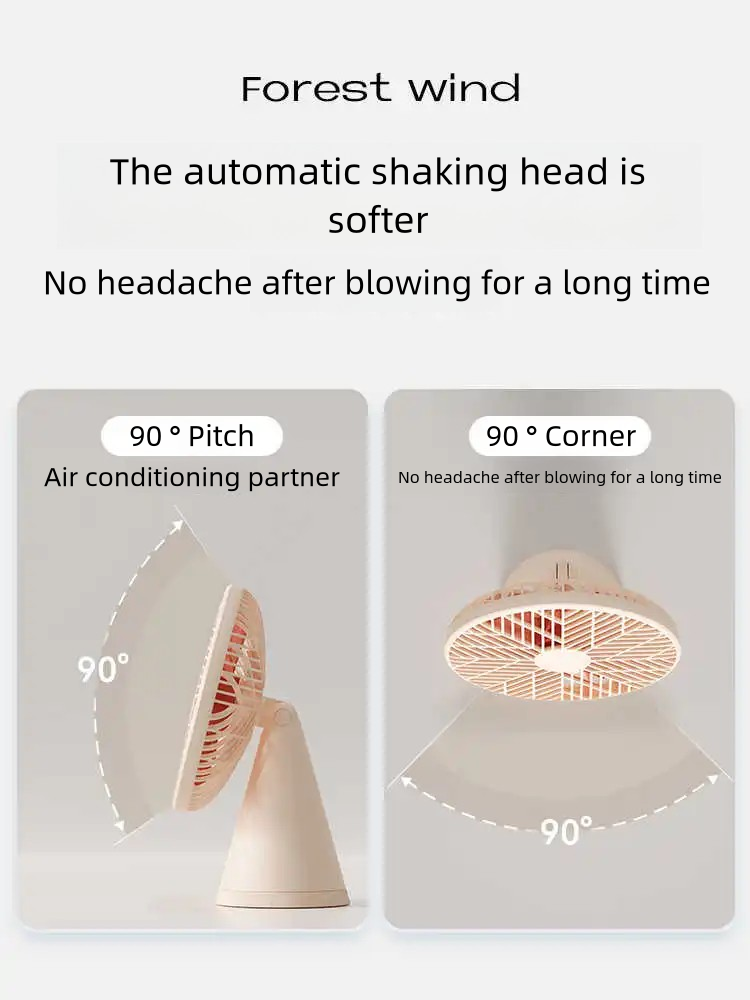 Automatic Oscillating Quiet Desktop Fan