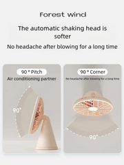 Automatic Oscillating Quiet Desktop Fan