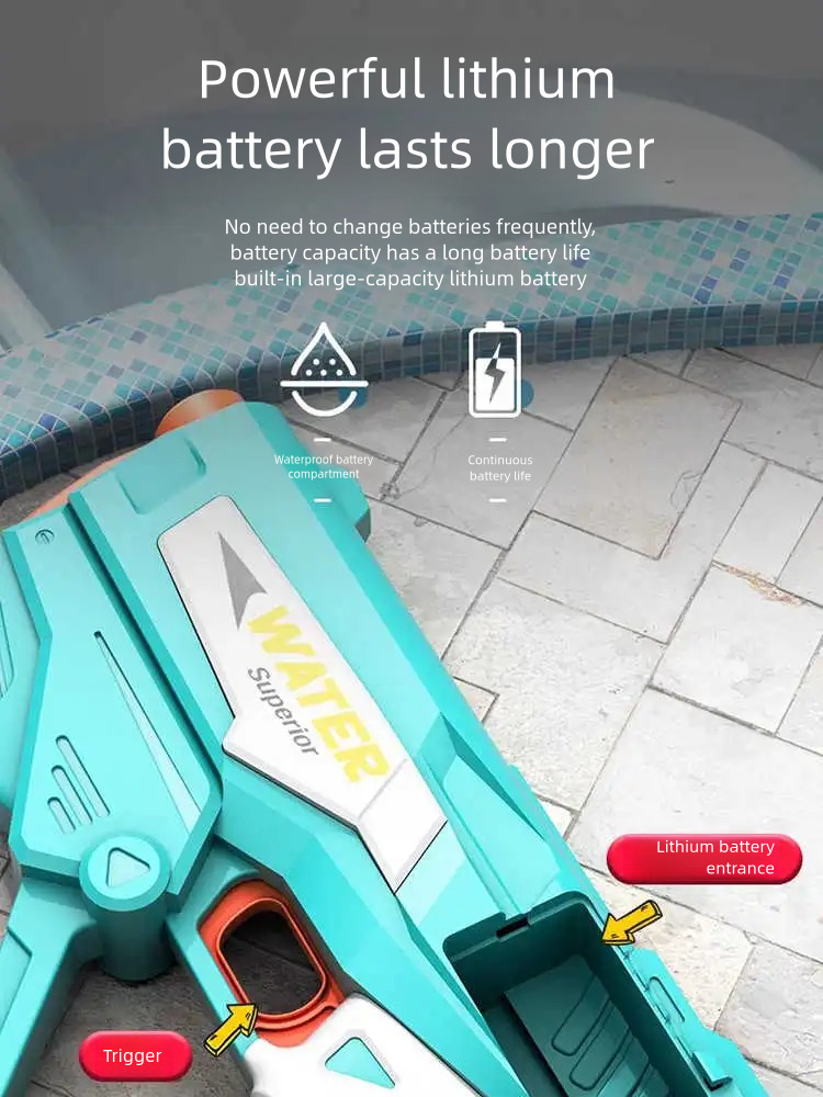 2025 Electric Water Gun with Auto Water Absorptio