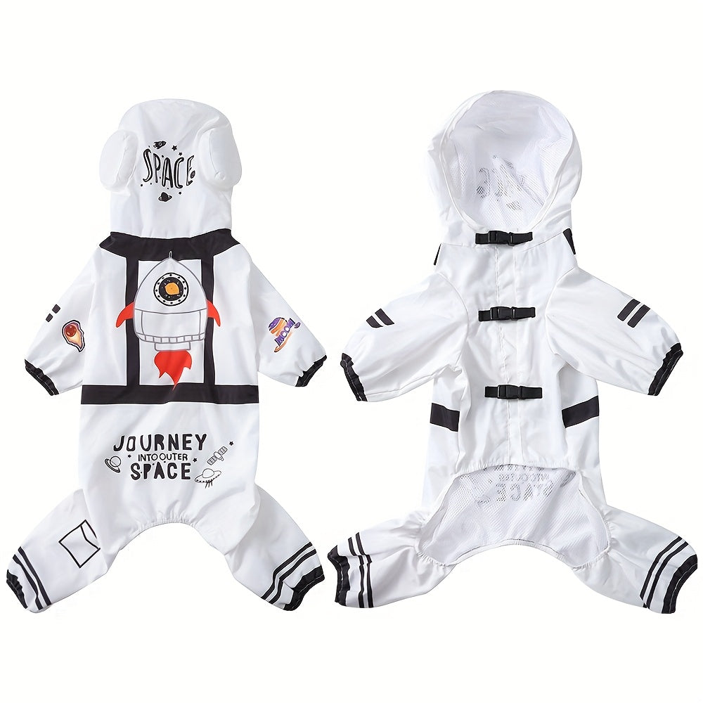 Loopsona Astronaut Pet Costume - Funny Halloween Dog Spacesuit Outfit, Waterproof & Warm