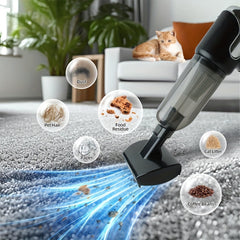 2-in-1 Pet Hair Removal Blower & Vacuum Cleaner | USB Rechargeable Portable Suction Tool for Sofas, Floors, Beds, & More – Ideal for Small, Medium & Large Cats & Dogs