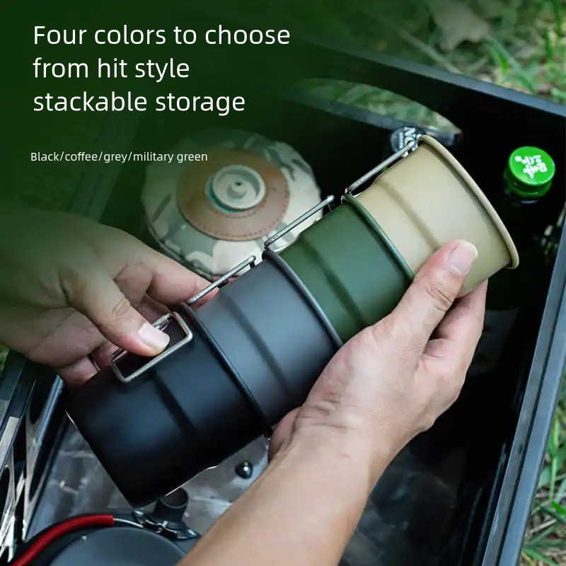 Stackable Titanium Camping Mug 300ml