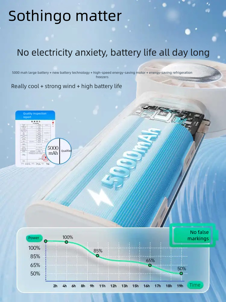 Sothing Portable Cooling Fan with Mist
