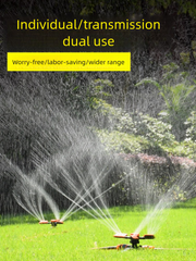 360° Rotating Lawn Sprinkler with Water Flow
