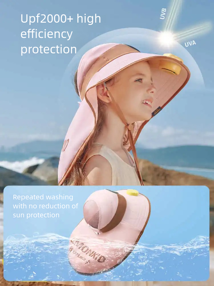 Childrens Fan Sun Protection Hat