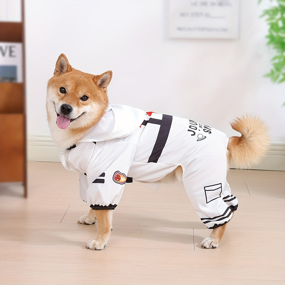 Loopsona Astronaut Pet Costume - Funny Halloween Dog Spacesuit Outfit, Waterproof & Warm