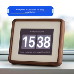 Ipad tablet transformation solid wood electronic photo frame old mini walnut clock frame album stand table photo frame picture frame