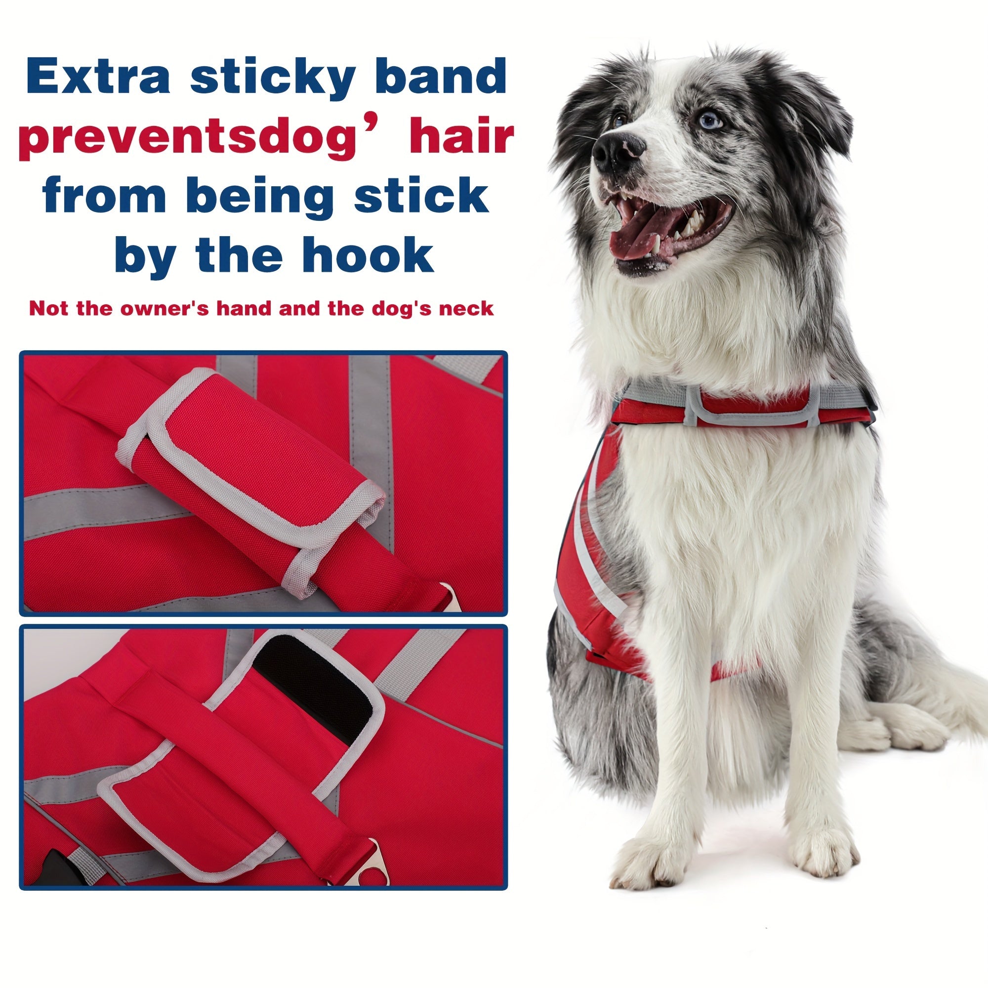 Waterproof Dog Life Jacket | Reflective Safety Strips, Adjustable Straps & D-Ring, Quick-Release Buckles – Lightweight Polyester Vest for Small, Medium & Large Dogs