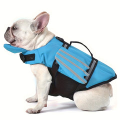 Wings Adjustable Dog Life Jacket | Buoyancy Swim Vest with Chin Float, Reflective Strips & Quick-Release Buckles – For Small to Large Dogs