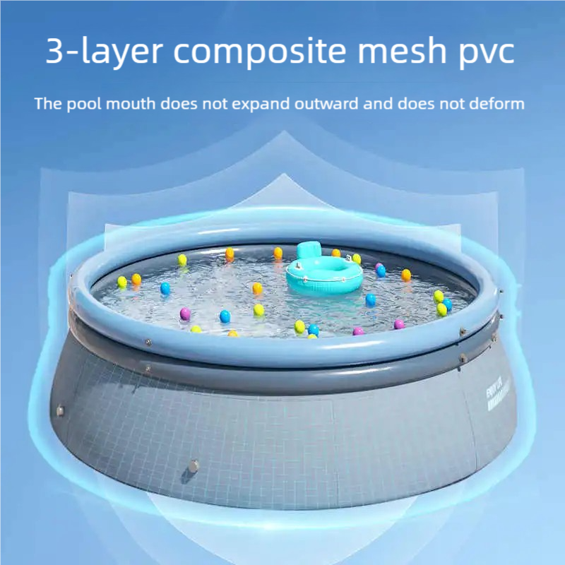 [No installation required, sunshade, family inflatable swimming pool] Thickened, wear-resistant, large-capacity outdoor portable swimming pool | Summer family water park