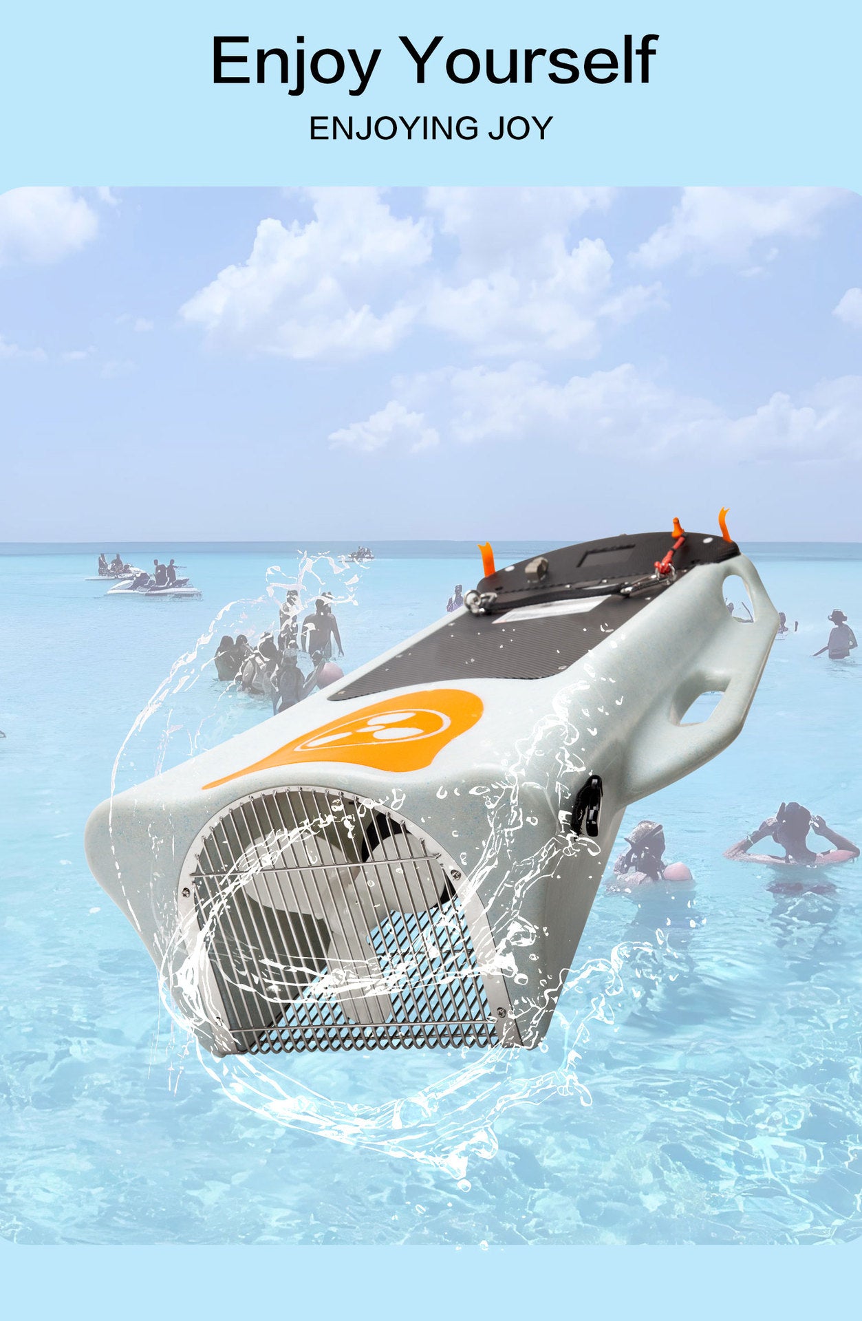 Adult electric surfboard power float swimming training booster board water play device