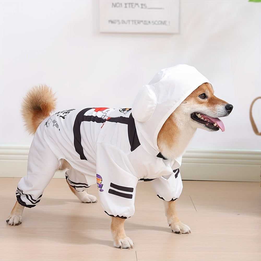 Loopsona Astronaut Pet Costume - Funny Halloween Dog Spacesuit Outfit, Waterproof & Warm