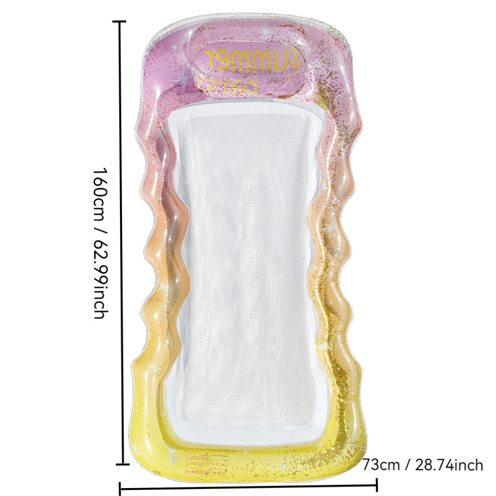 Swimming float adult water inflatable floating row children's swimming ring toy swimming pool outdoor drifting water play equipment