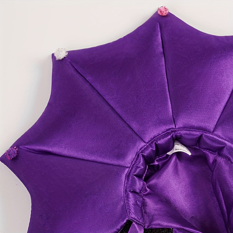 Pet Halloween Wizard Cape & Star Hat Set | Magical Cosplay Costume for Cats & Dogs – Spooky Party Outfit