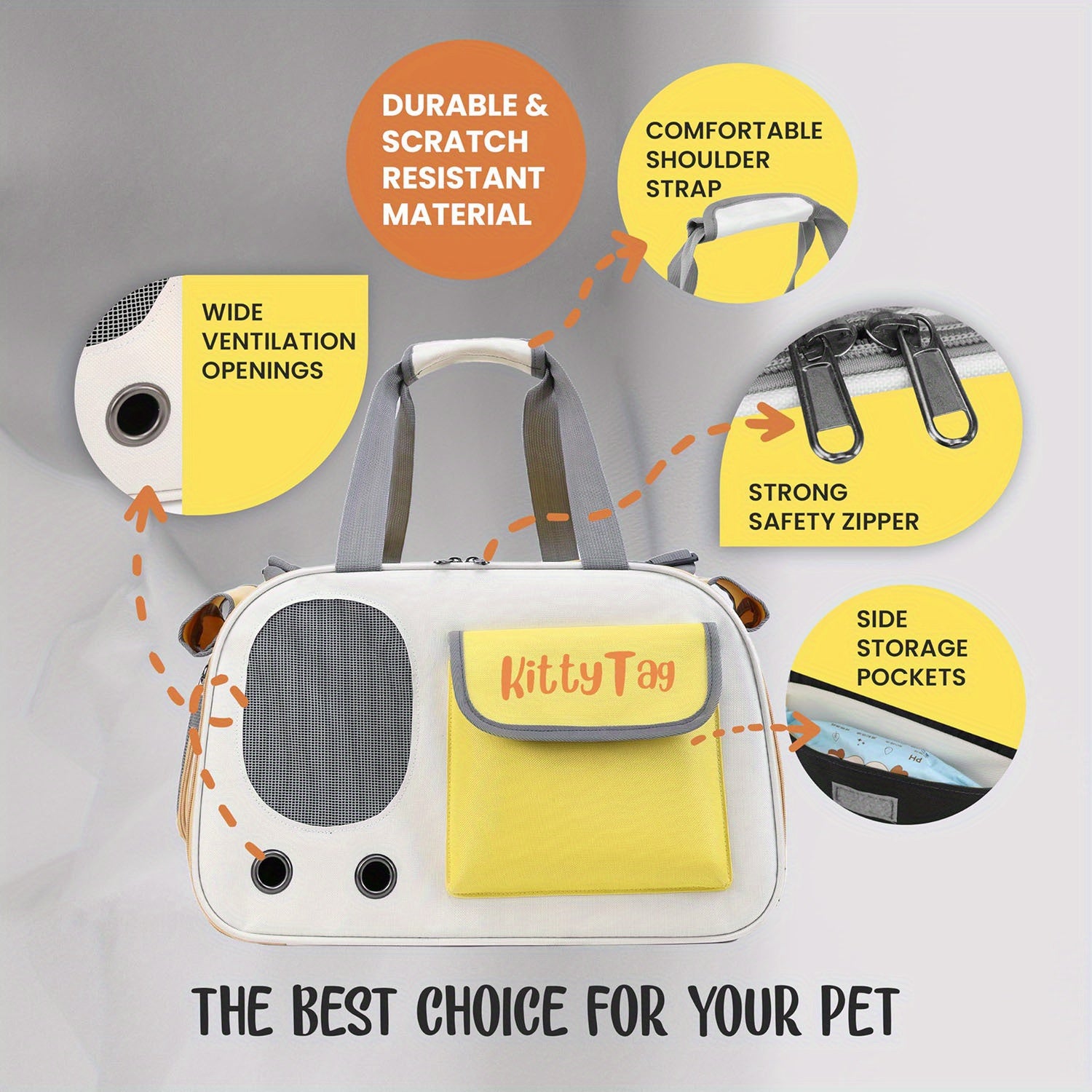 Breathable Cat Carrier Handbag | Portable All-Season Travel Backpack for Cats – Versatile Pet Accessory for Outings & Daily Use