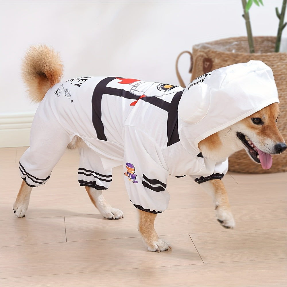 Loopsona Astronaut Pet Costume - Funny Halloween Dog Spacesuit Outfit, Waterproof & Warm