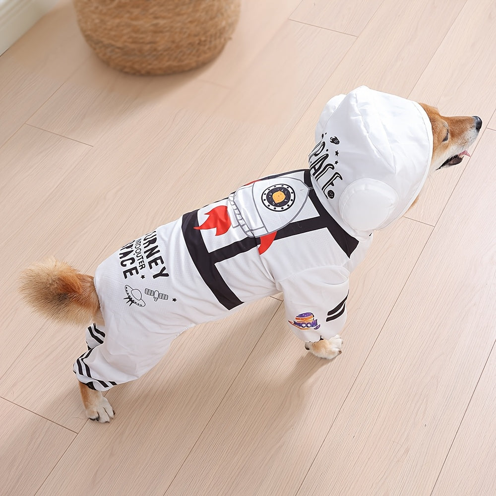 Loopsona Astronaut Pet Costume - Funny Halloween Dog Spacesuit Outfit, Waterproof & Warm