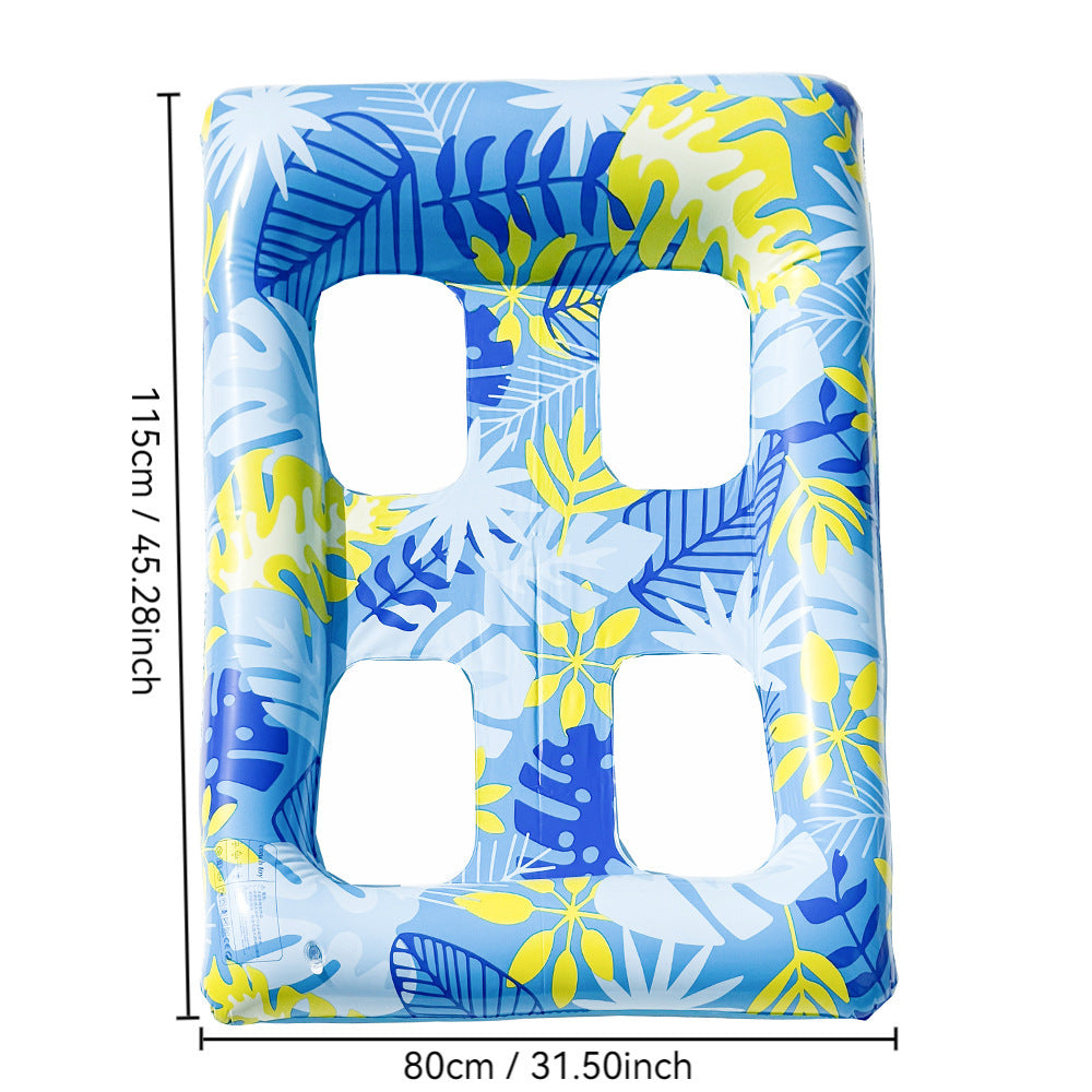 Swimming float adult water inflatable floating row children's swimming ring toy swimming pool outdoor drifting water play equipment