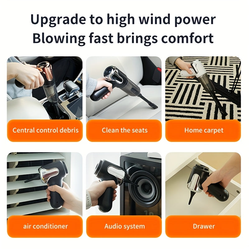 2-in-1 Pet Hair Removal Blower & Vacuum Cleaner | USB Rechargeable Portable Suction Tool for Sofas, Floors, Beds, & More – Ideal for Small, Medium & Large Cats & Dogs