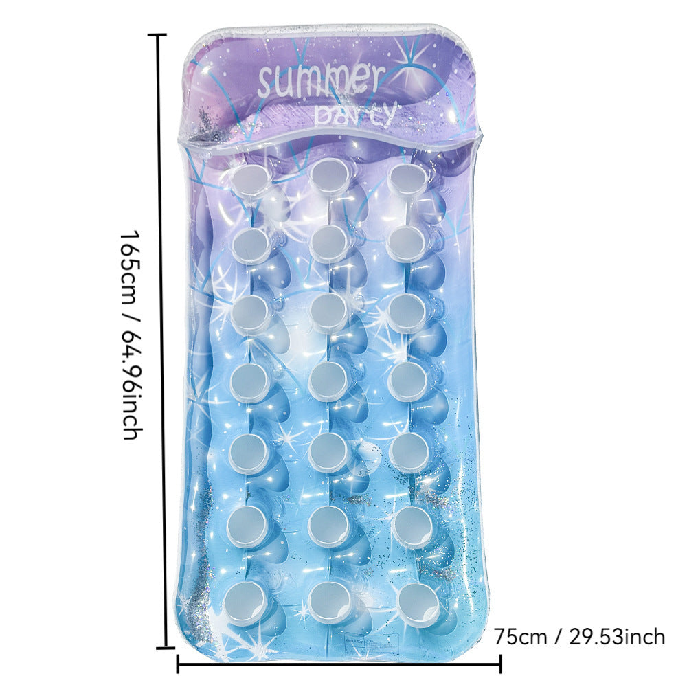 Swimming float adult water inflatable floating row children's swimming ring toy swimming pool outdoor drifting water play equipment