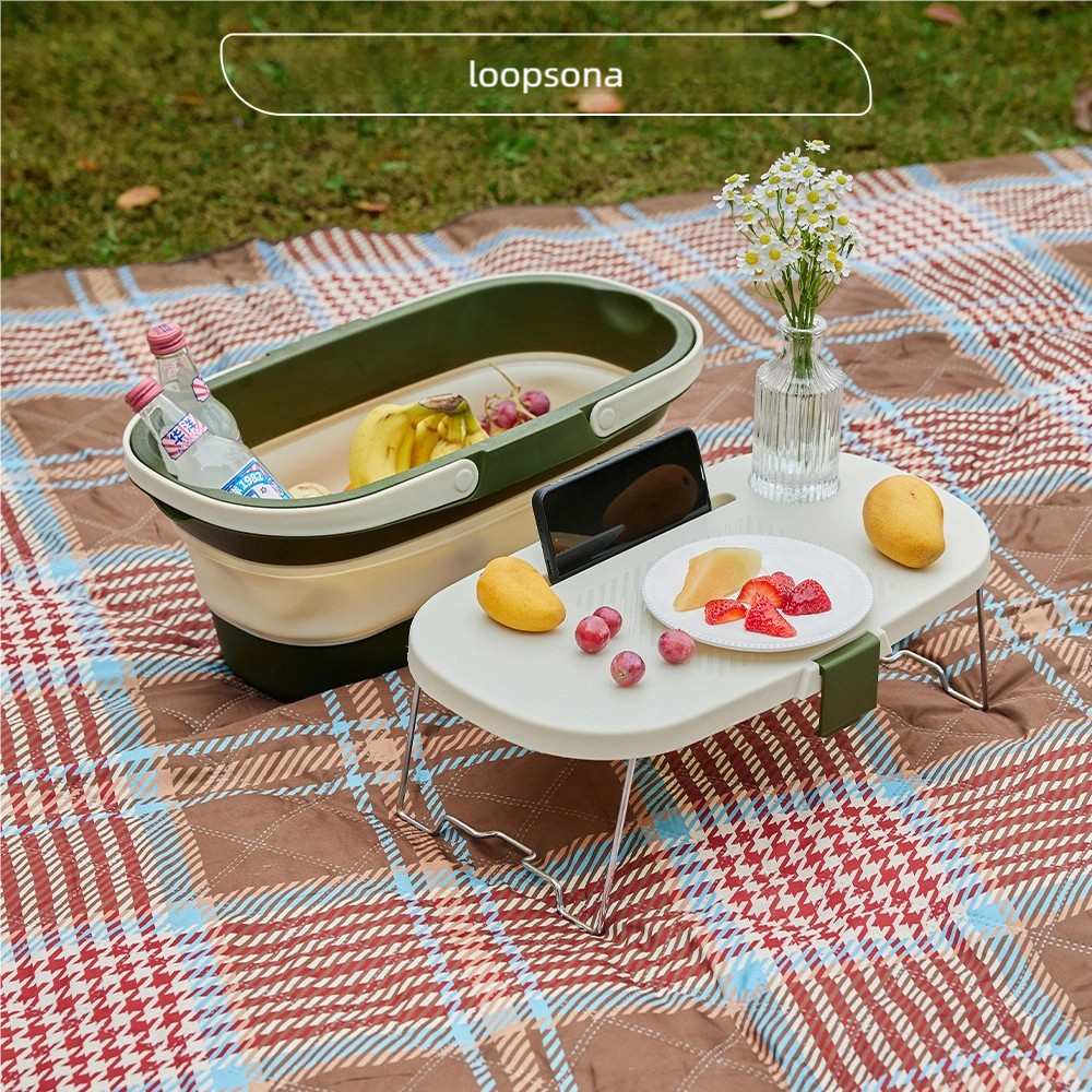 Collapsible Picnic Basket with Tray