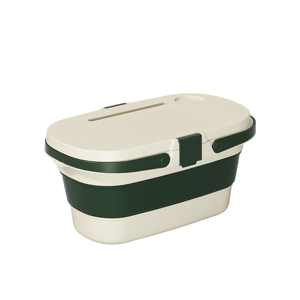 Collapsible Picnic Basket with Tray