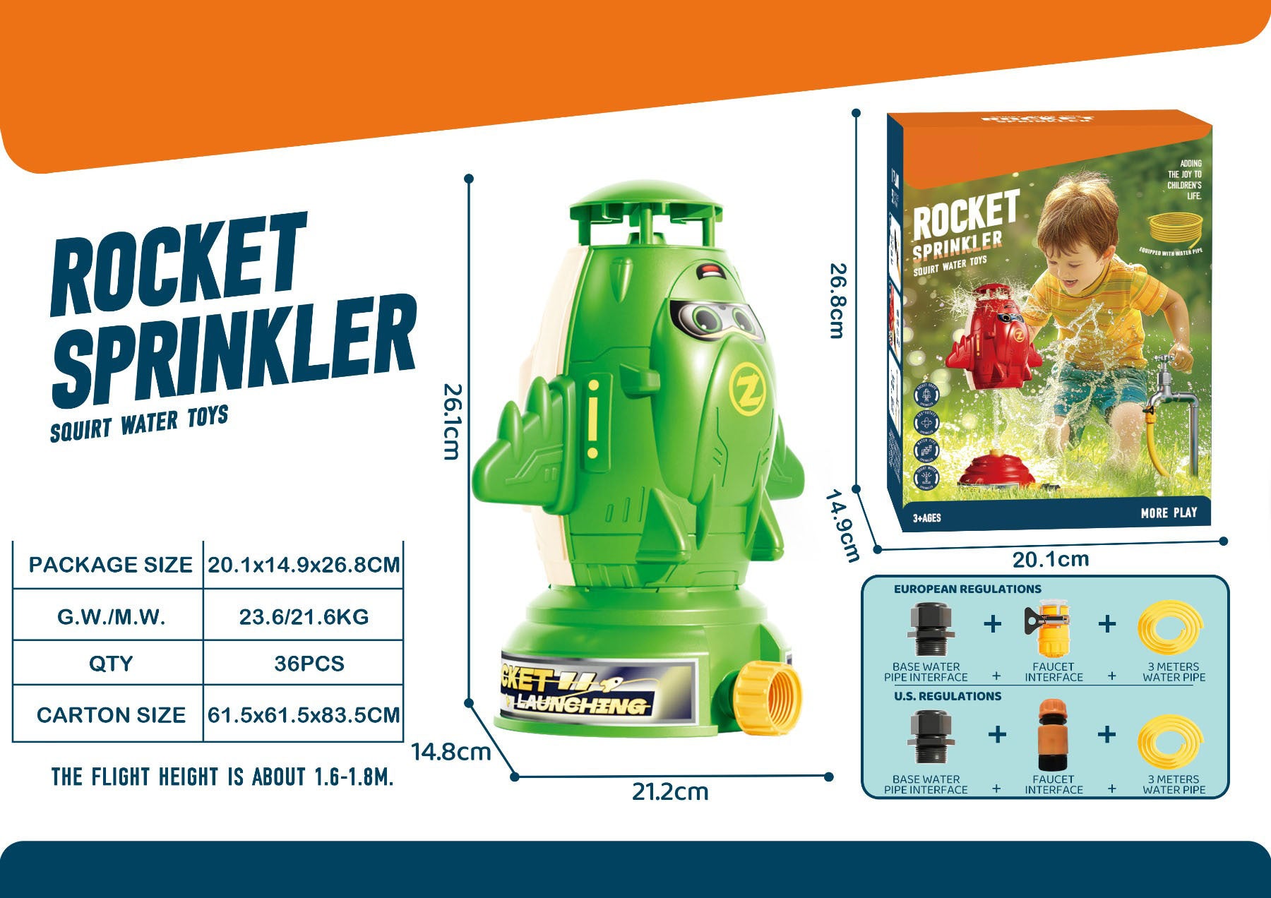 Best-Selling Airplane Rocket Water Sprinkler Toy 2025