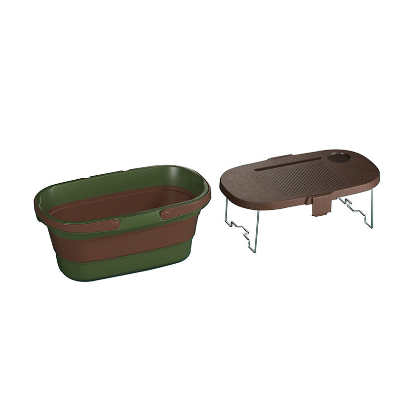 Collapsible Picnic Basket with Tray