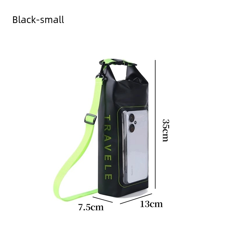 Swimming mobile phone waterproof bag with large capacity, touch screen for taking photos, diagonal diving, water park, snorkeling and drifting waterproof case