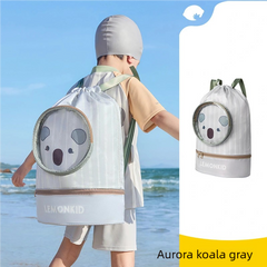 Childrens Swim Dry Wet Separation Backpack - Waterproof Beach Storage Bag