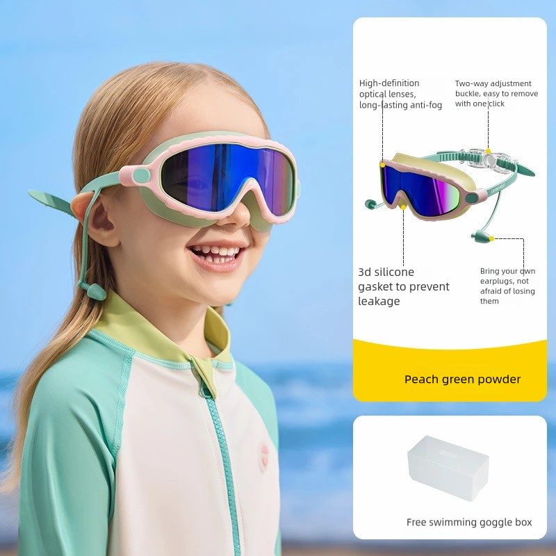 Childrens Waterproof Anti-Fog UV Swim Goggles