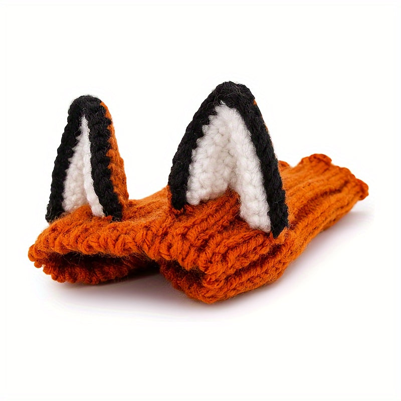 Dinosaur, fox, brown bear cartoon knitted pet hat. Windproof and warm in all seasons. Soft and elastic. Hand wash only. Suitable for small, medium and large dogs and cats. Durable pet costume for Christmas and Halloween.