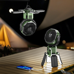 30-inch Solar Camping Fan with 500 Lumens