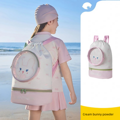 Childrens Swim Dry Wet Separation Backpack - Waterproof Beach Storage Bag