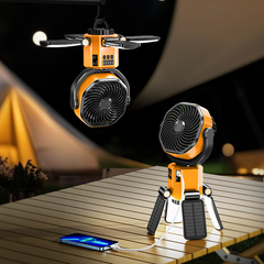 30-inch Solar Camping Fan with 500 Lumens