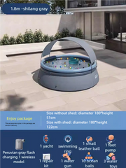 [No installation required, sunshade, family inflatable swimming pool] Thickened, wear-resistant, large-capacity outdoor portable swimming pool | Summer family water park