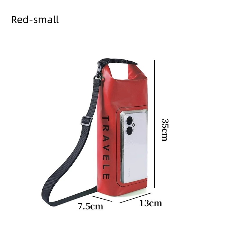 Swimming mobile phone waterproof bag with large capacity, touch screen for taking photos, diagonal diving, water park, snorkeling and drifting waterproof case