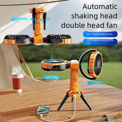 30-inch Solar Camping Fan with 500 Lumens