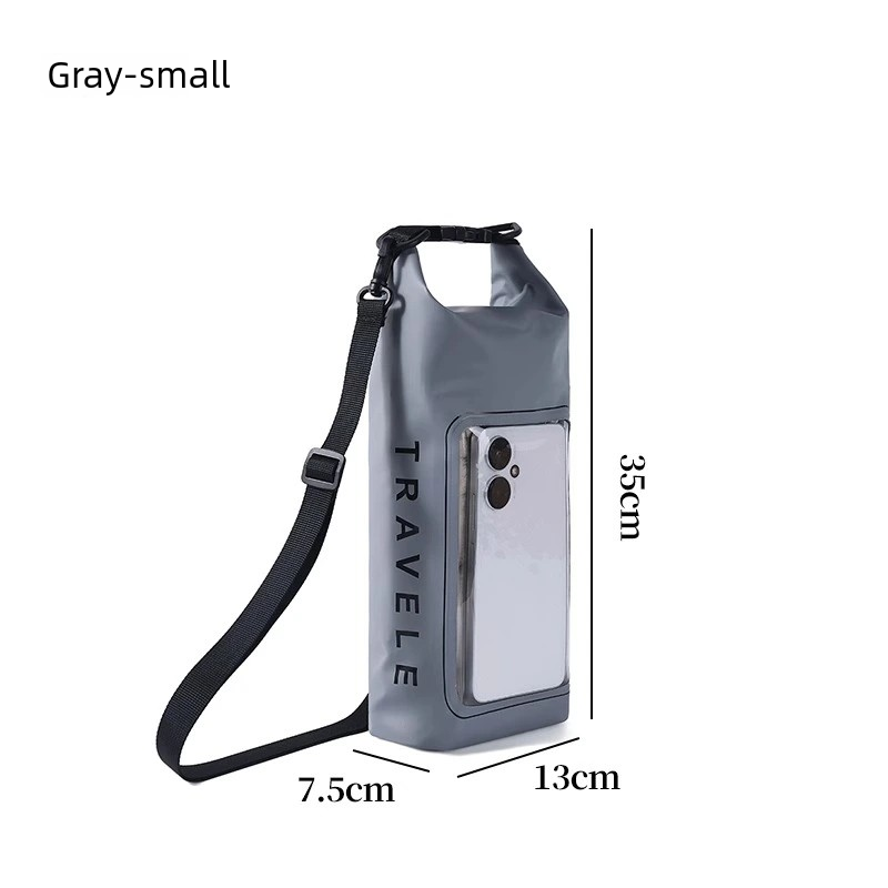 Swimming mobile phone waterproof bag with large capacity, touch screen for taking photos, diagonal diving, water park, snorkeling and drifting waterproof case